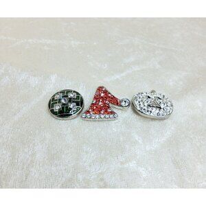 jewelry snaps that fit g.s. set of 3 christmas themed snaps
